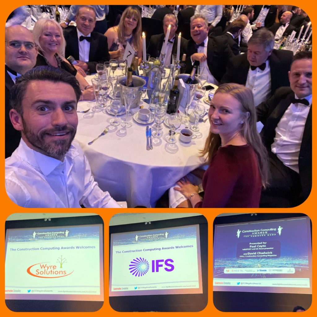 Paul Maybury from Wyre Solutions attended the Construction Computing Awards 2022